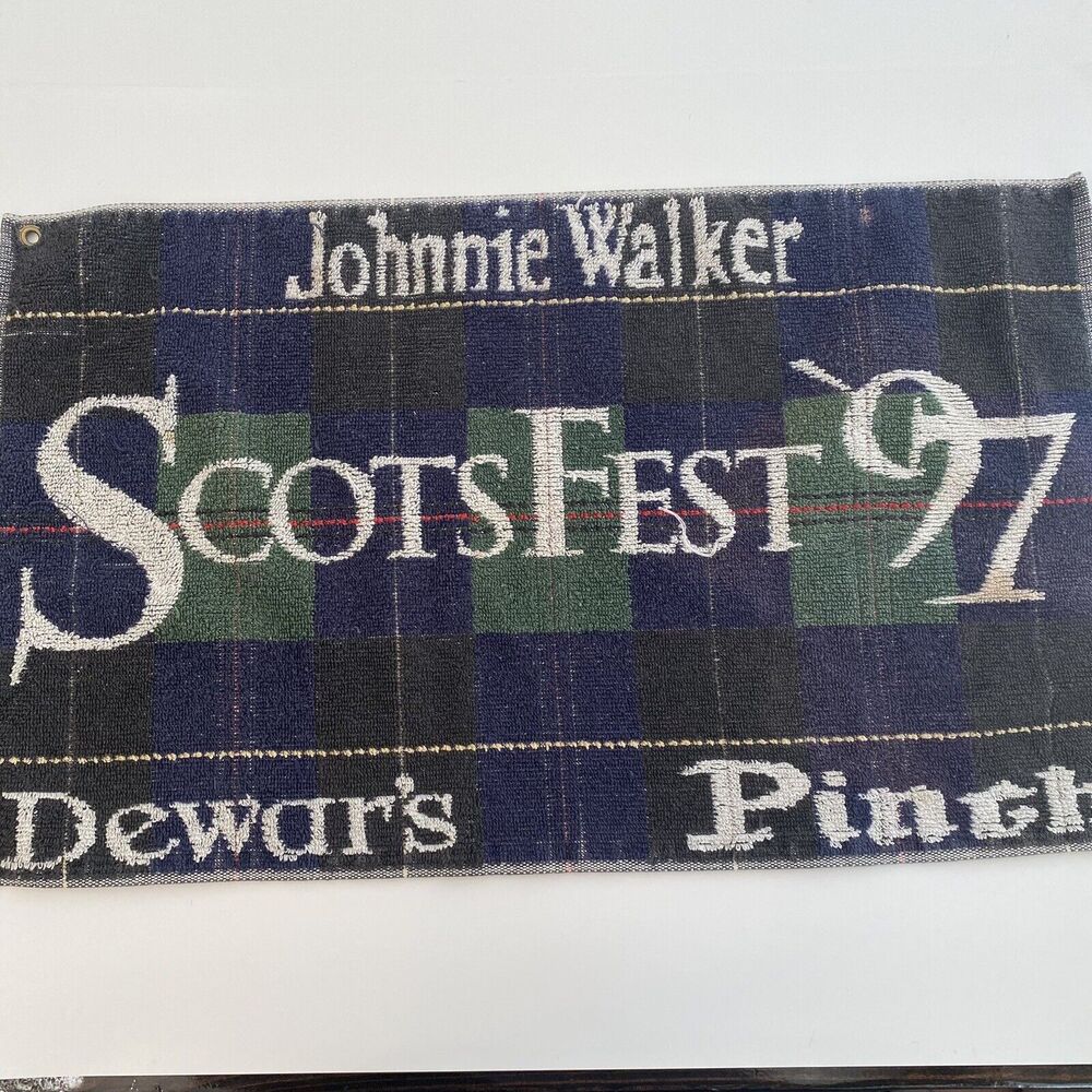 Scots Fest ‘97 Bar Towel • Bartender Man Cave Rare
